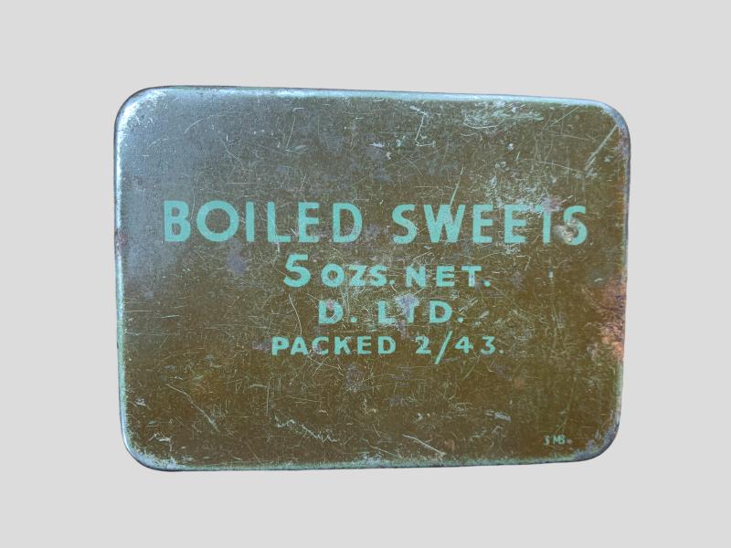 British 'Boiled Sweets' Ration Tin -1943-