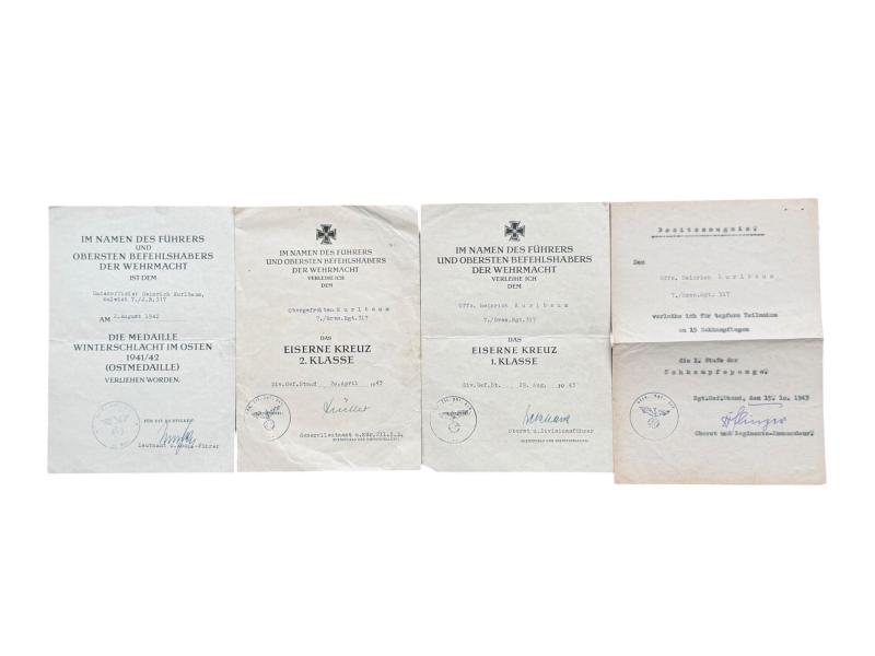 Grouping - Feldwebel Heinrich Kurlbaum