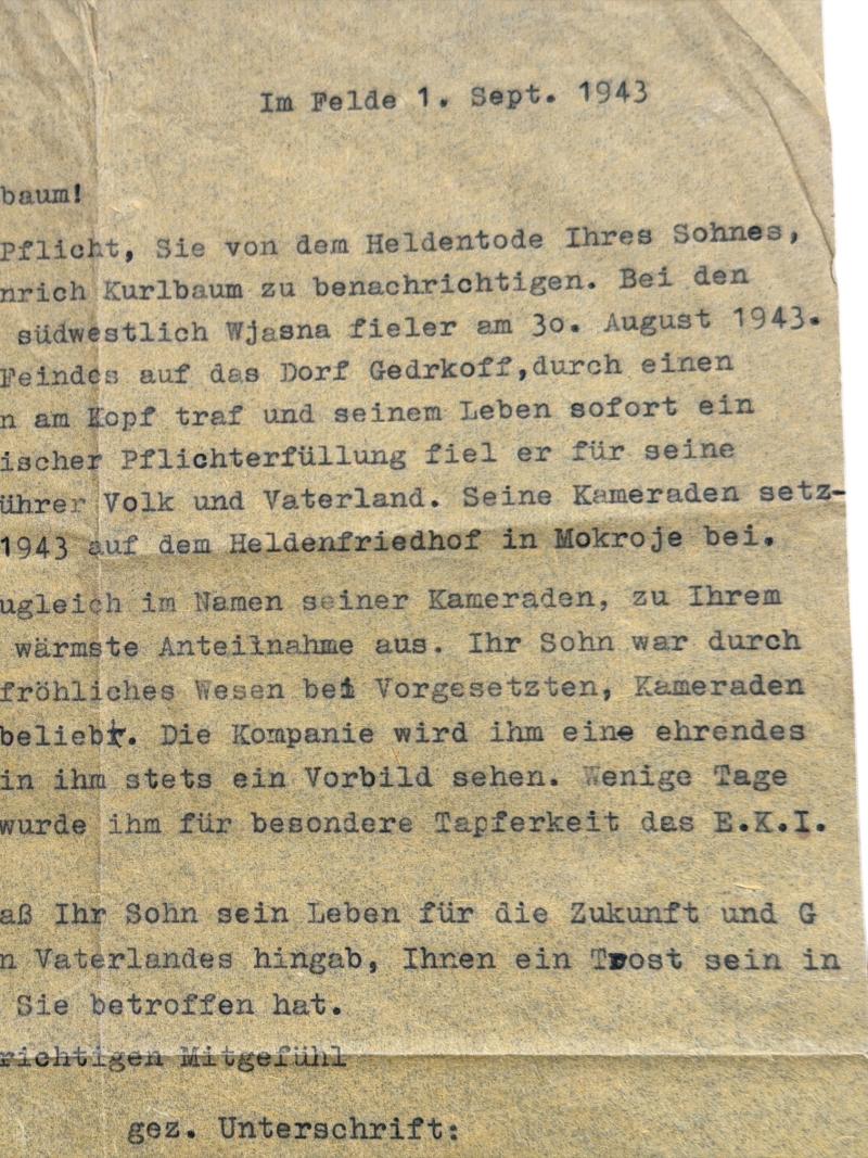 Grouping - Feldwebel Heinrich Kurlbaum