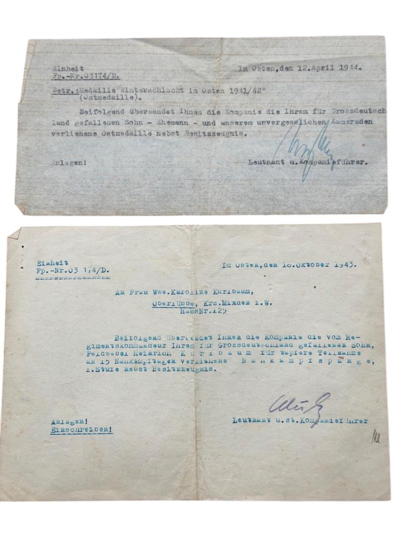 Grouping - Feldwebel Heinrich Kurlbaum